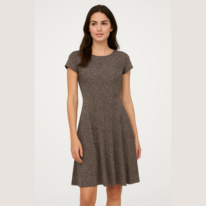 EUC Women's Jessica Howard Dress Size 8 Black Beige